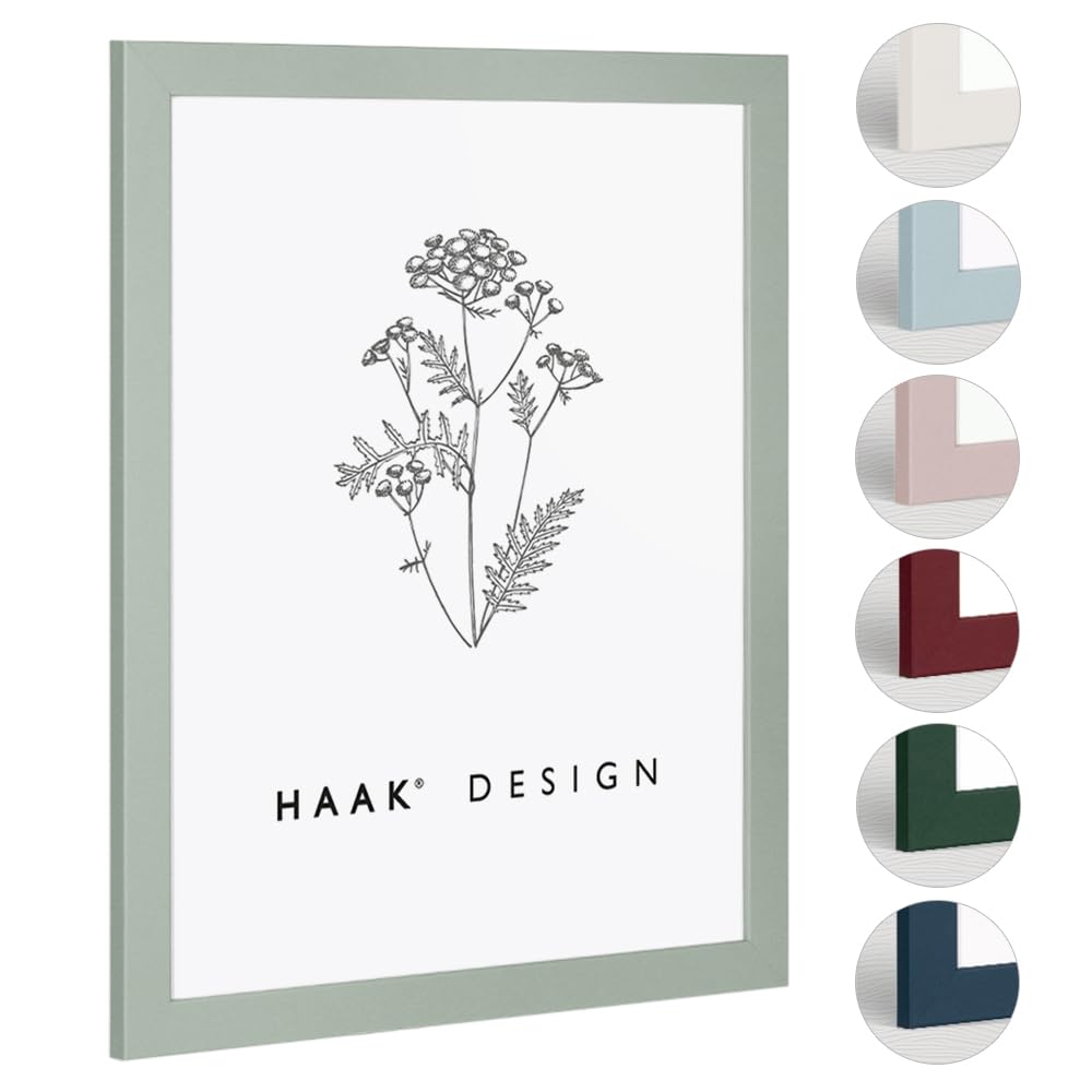 Haak Bilderrahmen modern stabil Miko Pastellgrün Pastell 70 X 100 cm Rahmen für Bilder Urkunden Poster Puzzle Pastell Farben