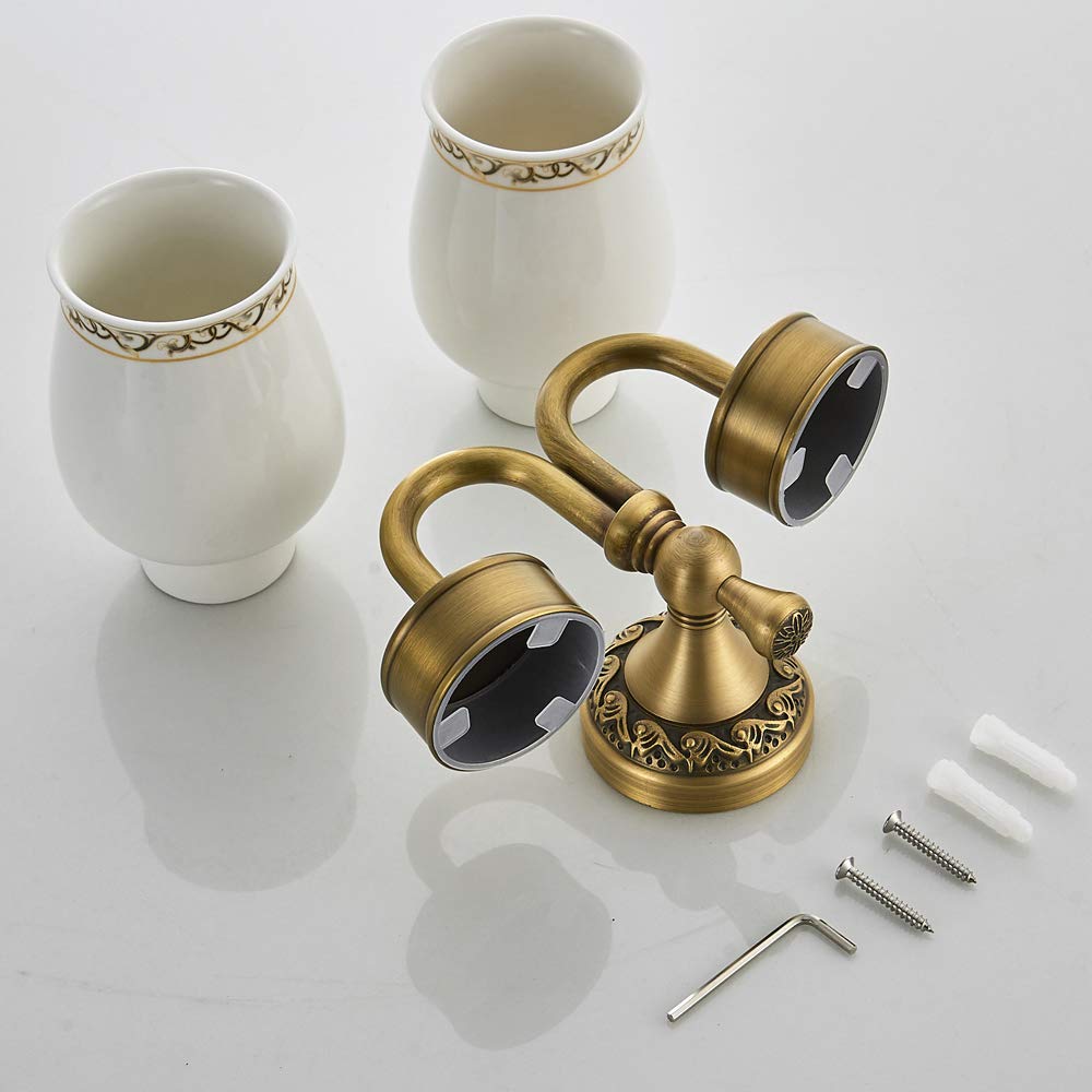 ETHZZLE Tazza per Spazzolino da Denti Trasparente di Bicchieri da Bagno Resistenti Contenitori per Acqua Portaspazzolino per Casa Utilizzabili Come Bicchieri per Bere