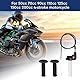 EXLECO Schnellgasgriff Motorrad Gasgriff Set 22mm Aluminium Gaszuggriff mit 1.2M Kabel & Griffe Lenkergriffe Quick Turn Twist Gaszug Kit Kurzhubgasgriff Motoflow für 50cc-200cc Motocross ATV Dirt Bike