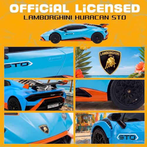 Image of BEZGAR 1:24 Official Licensed Lamborghini Huracan STO Remote Control Car