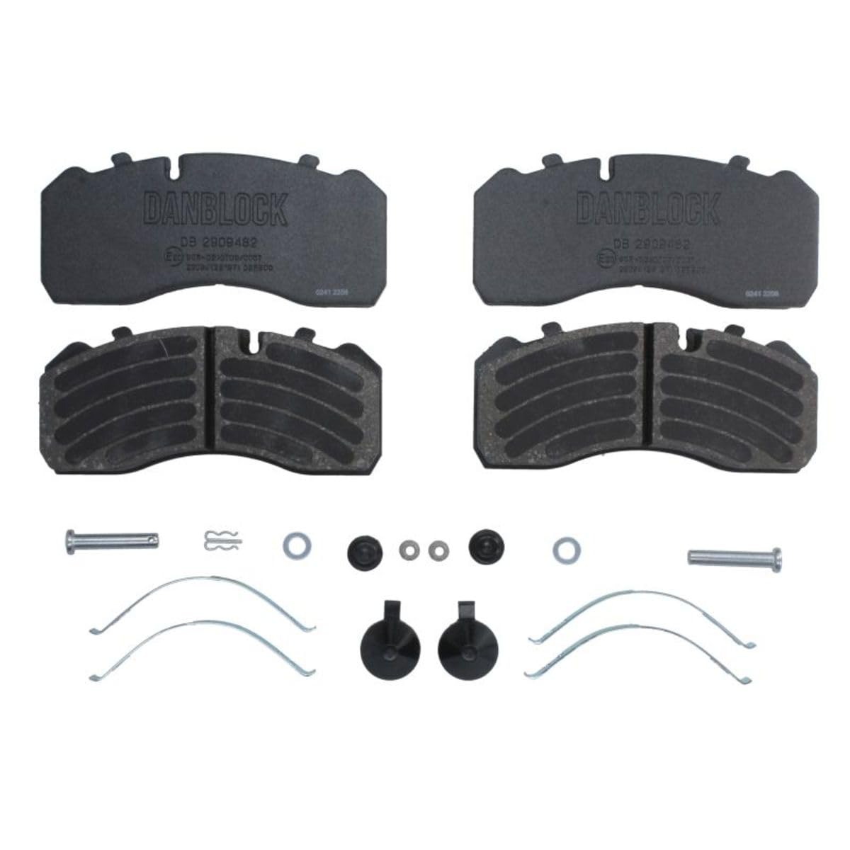 DANBLOCK Juego de pastillas de freno para Coche Delantero DB 2909482 Juego de pastillas de freno Compatible con MERCEDES-BENZ ATEGO 3 ATEGO ATEGO 2 TOURINO O 510, IVECO EuroCargo I-III