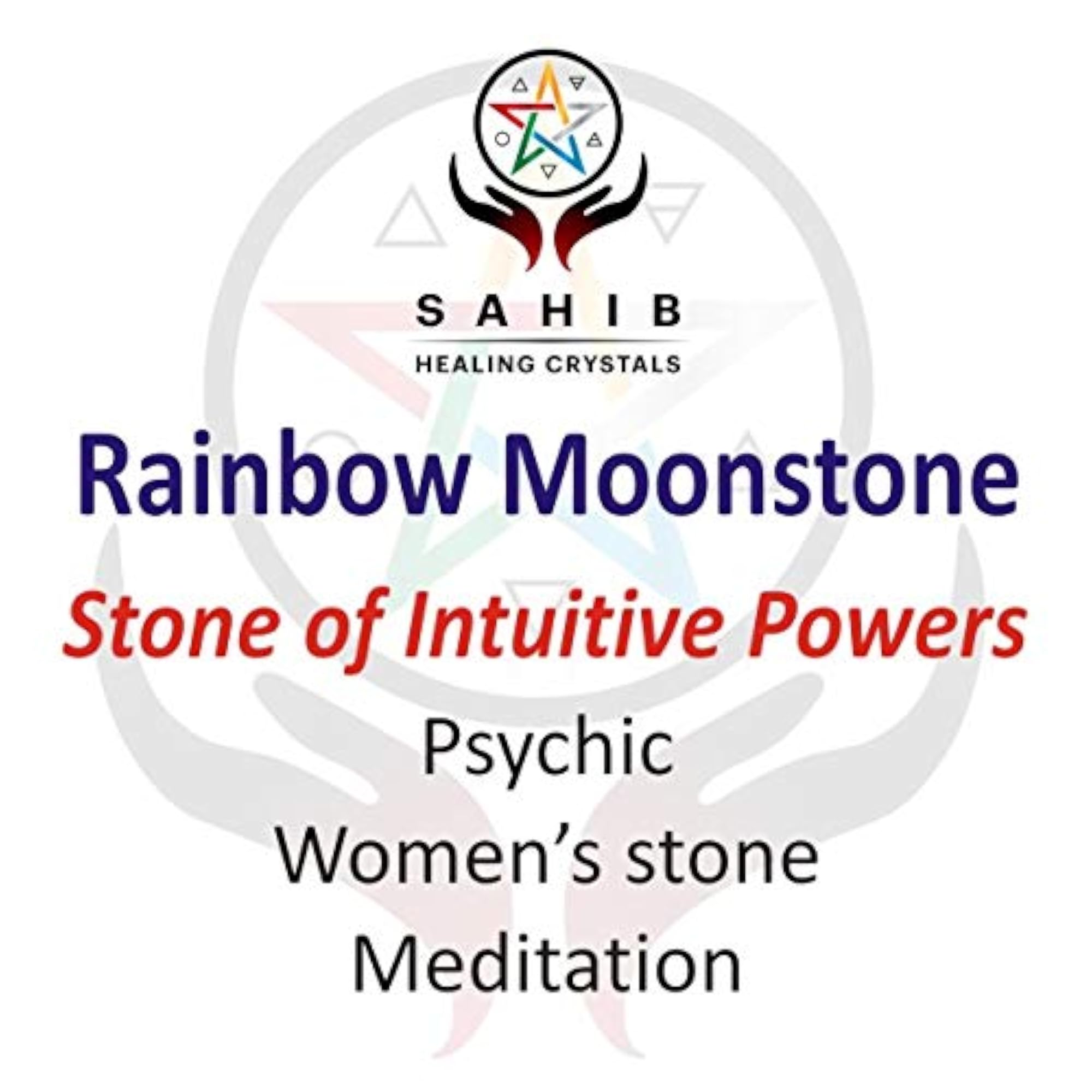 Rainbow Moonstone Healing Crystal Sphere, 60-65 mm