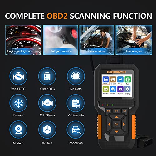 Humzor 601 Supporting 16/9 Pin Interface Read Code Erasure Code, Compatible With Light And Heavy Truck thumb #2
