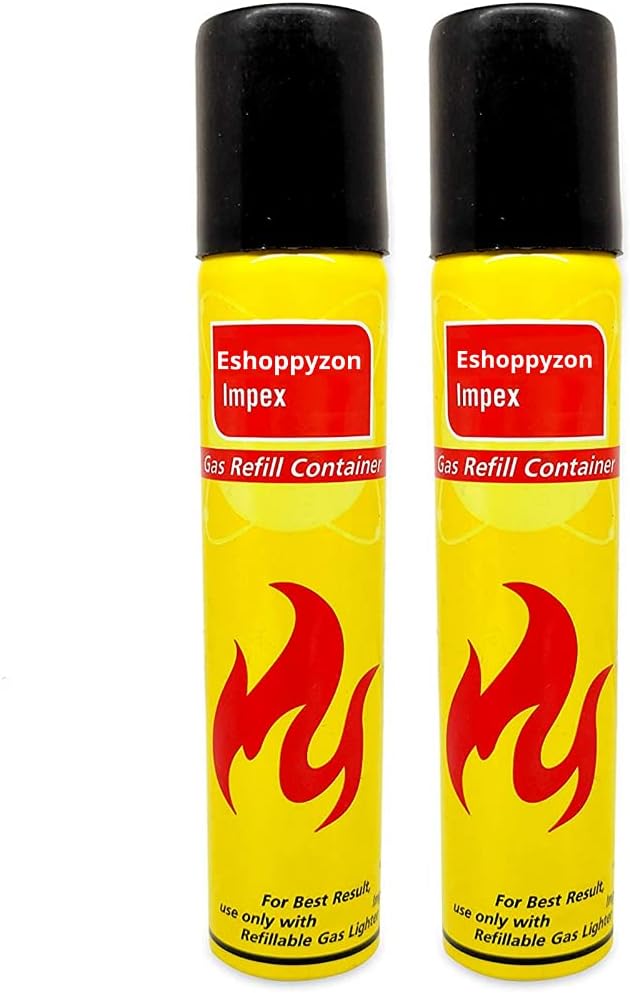 Gas Refill Bottle Butane Liquefied Canister Easy to Use for Refill Flame Lighter Small Stove, Flame Torch, Gas Can for Brazing, Welding, Soldering, Blow Flame BBQ Torch Thrower (100ML) -2