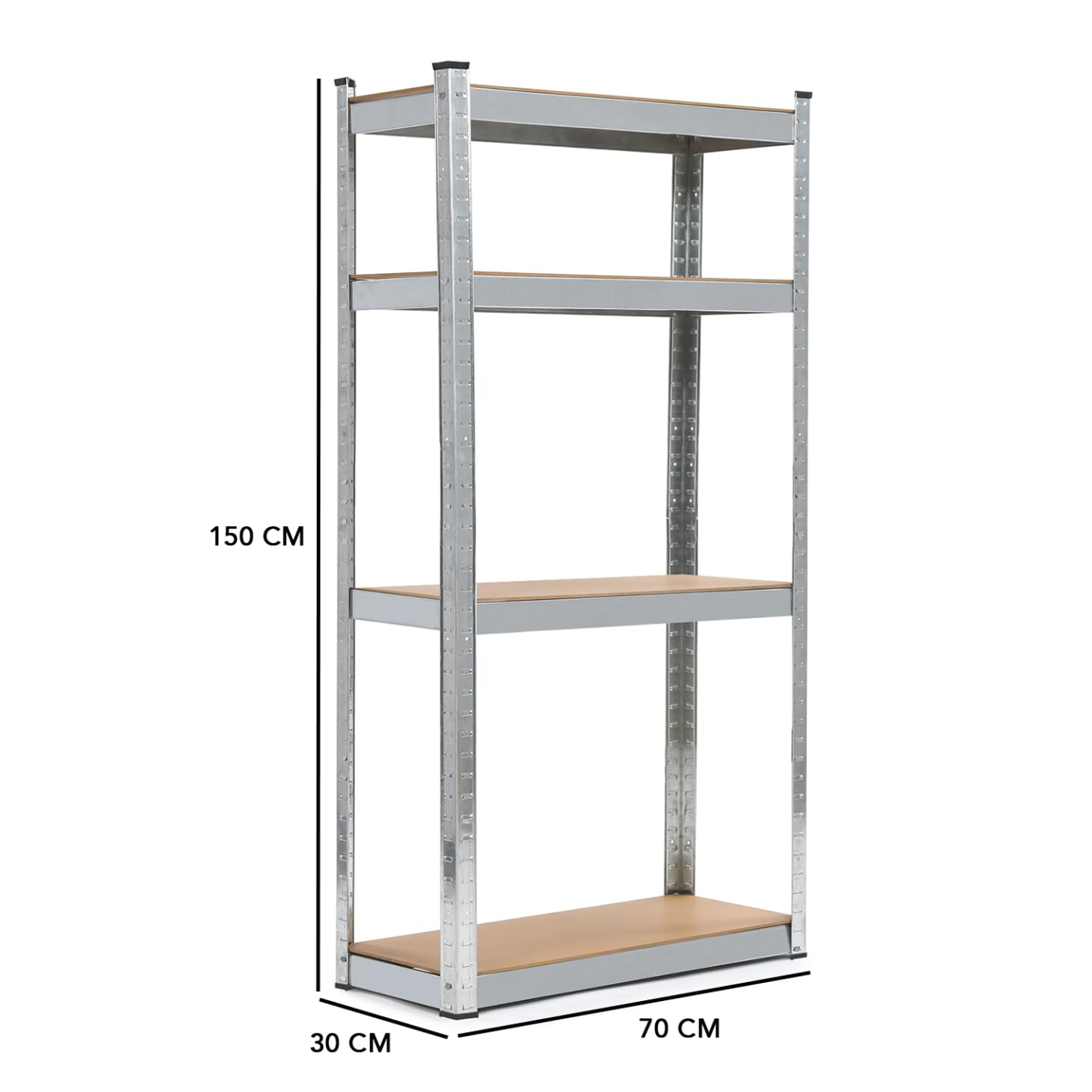 IDMarket - Lot de 3 étagères modulables Charges Lourdes en métal 12 Plateaux