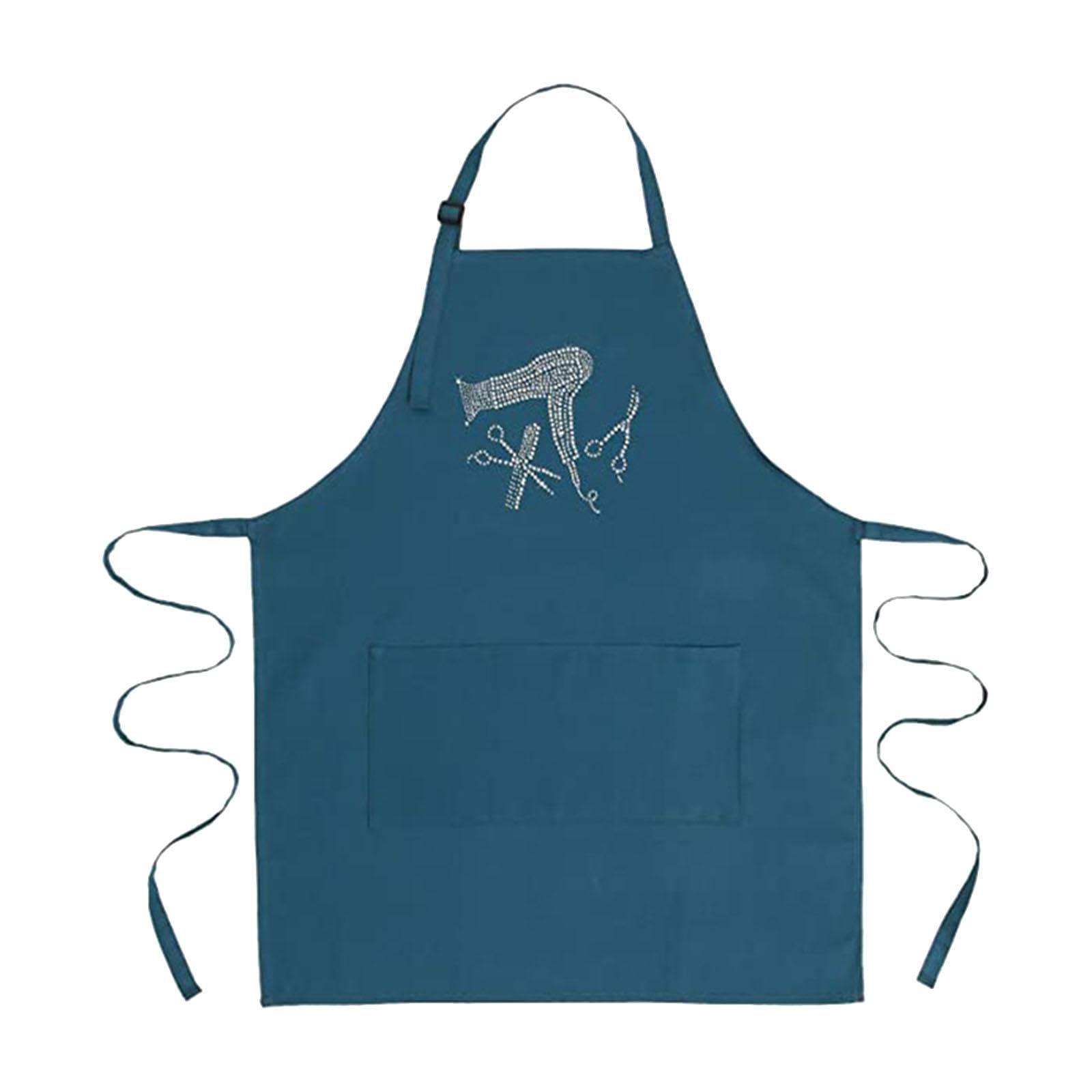 CALANDIS™ Hairstylist Apron Adjustable Barber Clothes for Barber Shop Cooking Painting Blue | Salon & Spa Equipment-image-39