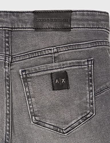 Armani Exchange Women's Memory Fabric Lift-up Jegging Denim Jeans4