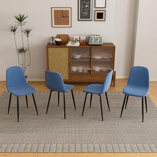 Runboll Knit Fabric Dining Chairs