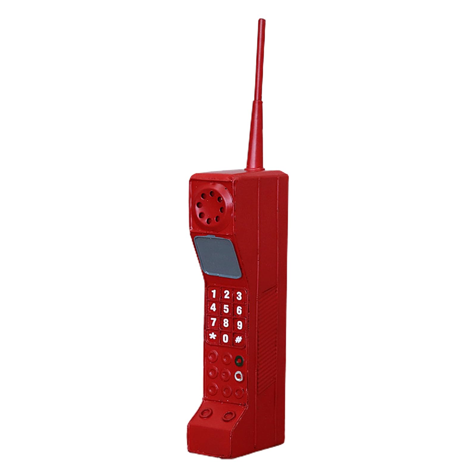 Higyee Red 80S 90S Retro Mobile Phone - Retro Brick Cell Phone Ornament | Vintage Brick Mobile Phone Model Decorations | Simulation Photographic Props For Decorations