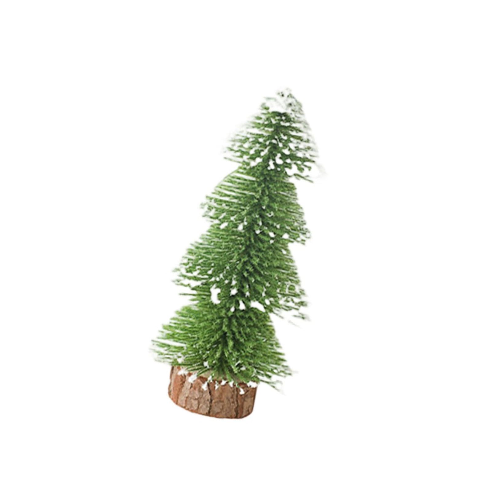 Jazuaiao Snow Miniature Christmas Tree Pagoda Ornament for Seasonal Home Decoration and Gift Display Desktop Ornament