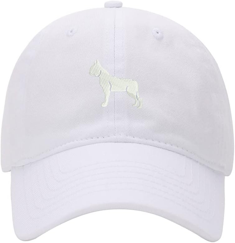 Baseball Cap Men Boston Terrier Embroidered Washed Cotton Dog Hat Baseball Caps