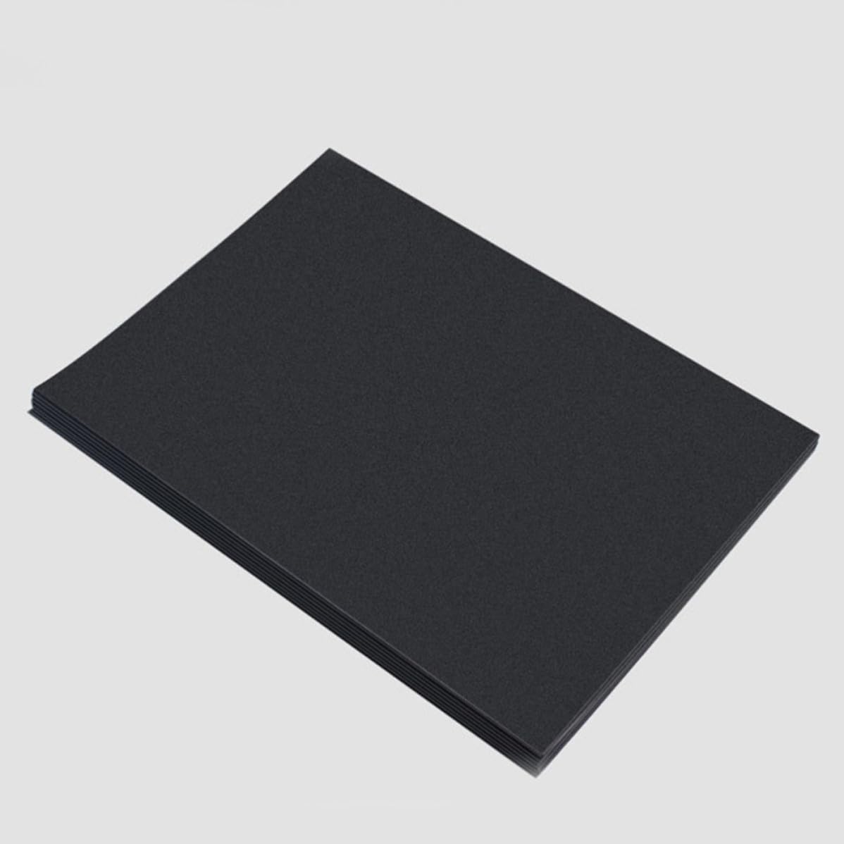 CORHAD 100 Stück A4 Schwarzes Kraftpapier 200gsm mit Glatter Oberfläche und Leicht zu Schneiden für Selbstgemacht Scrapbook und Weihnachtskarten