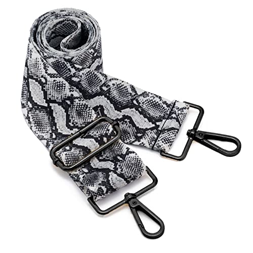 Image of ZOOEASS Nickel Buckles Wide Shoulder Strap Adjustable Replacement Belt Gun Buckles Guitar Style Crossbody Bag Strap