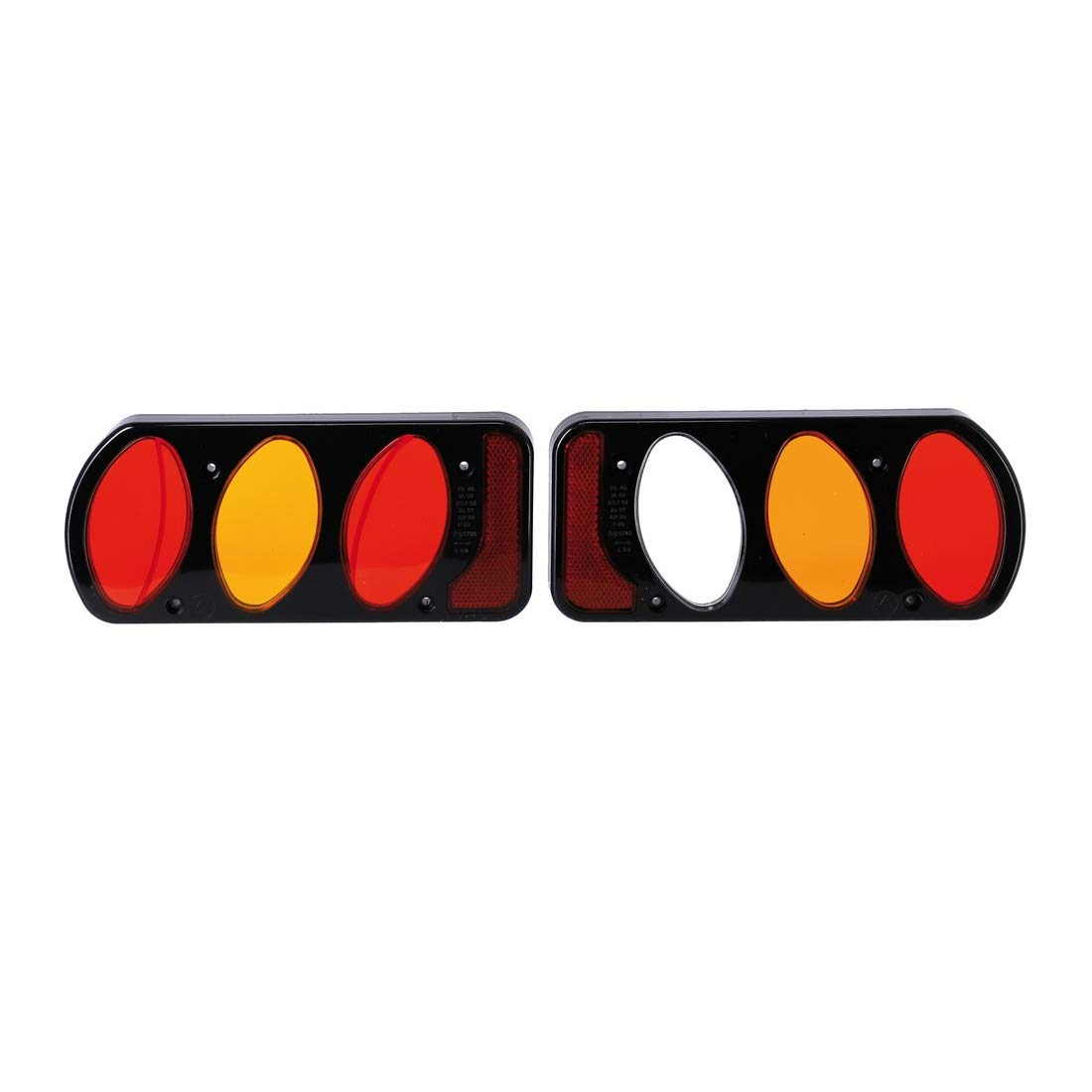 Vetro Fanale Posteriore Peruzzo, Set Destro+sinistro In Plastica, Per Portabici Parma, Argentato
