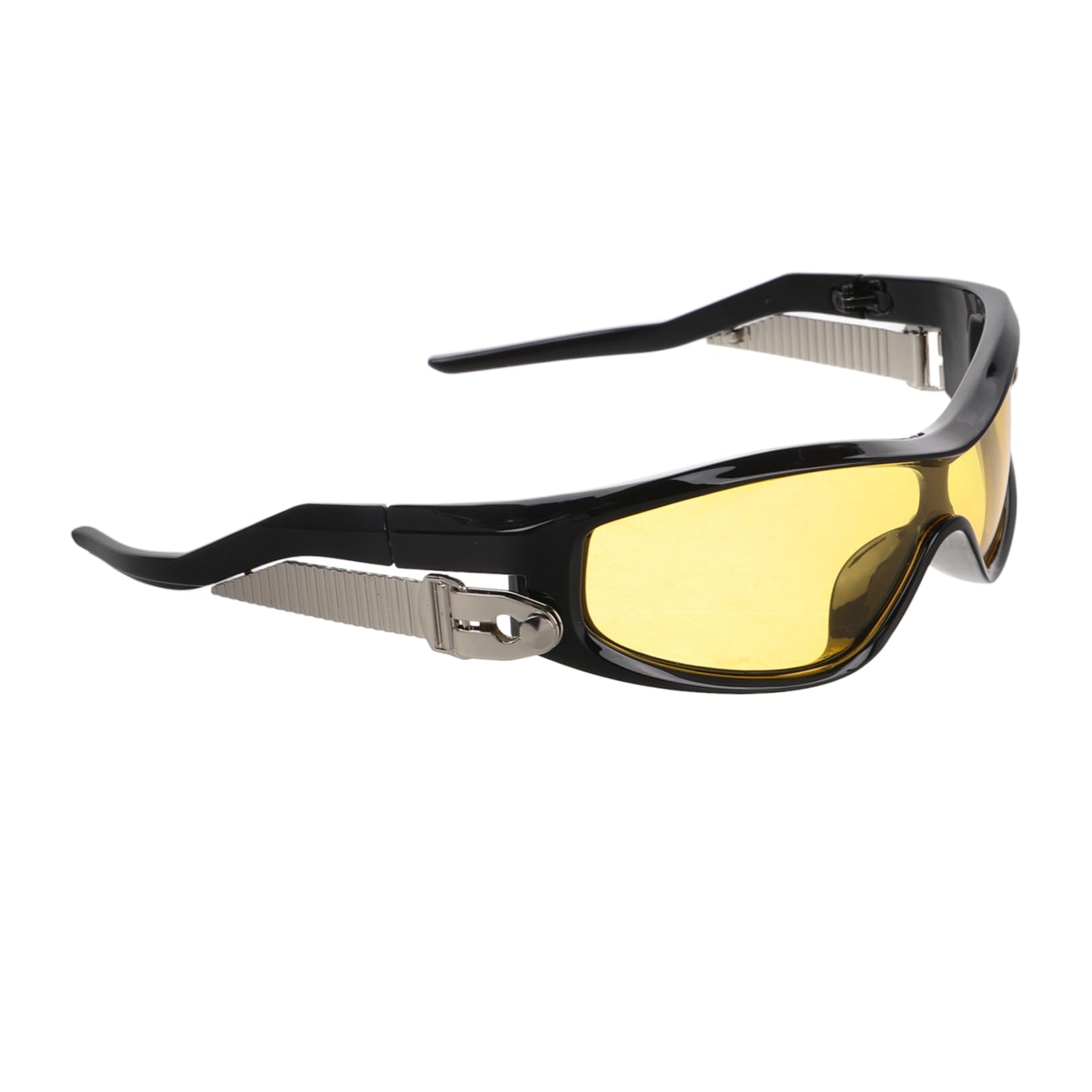 FOMIYES Trendy Black Frame Sunglasses Polarized Biking Glasses for Outdoor Uv Protection