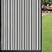 Black and White Stripe Window Film Privacy Window Film,Classical Pattern with Vertical Lines Modernistic Simplicity Design Static Stickers for Windows for Bathroom Office Living Room,Black White