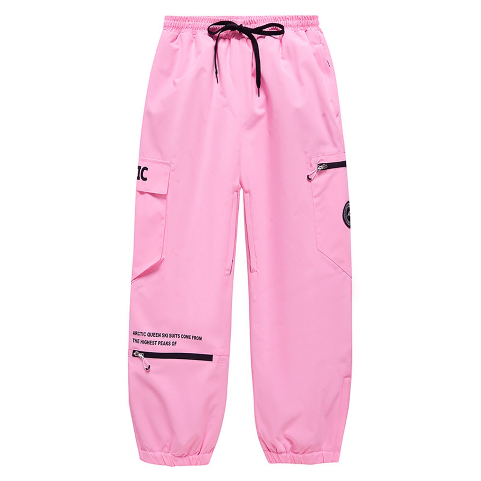 Skihose Herren Gefüttert mit Träger Winter Wasserdicht Schneehose Thermo Snowboardhose Damen Warm Softshellhose Männer Baggy Skibekleidung mit Hosenträger Unisex Winterhose Latzhose Outdoorhose