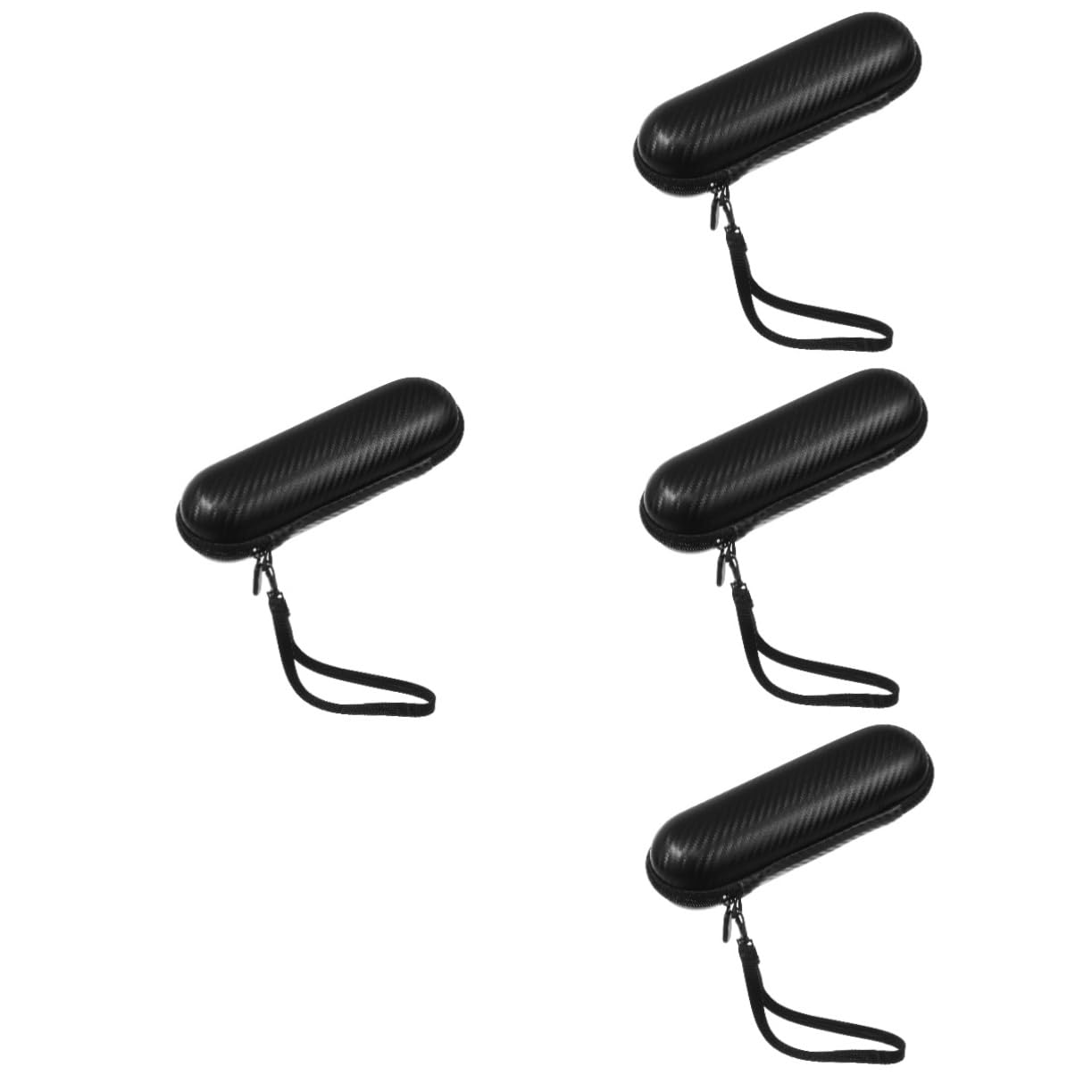 Didiseaon 4 Pz scatola portaspazzolini portatile portatili valigetta portatorta per trasporto valigie valigia portaspazzolino custodia per spazzolino elettrico tessuto a maglia Black