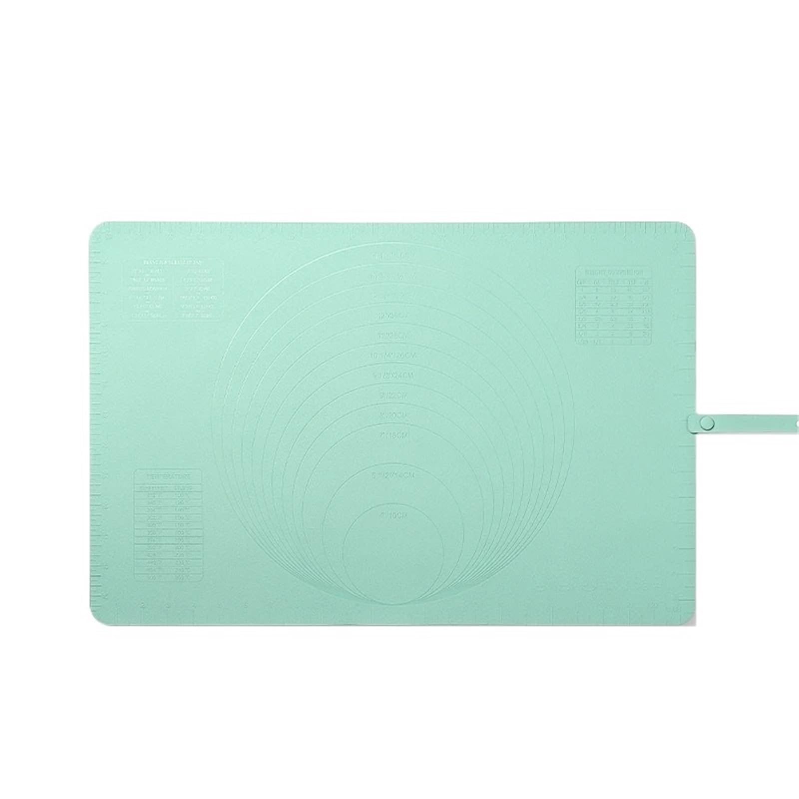 Esterilla Para Amasar Tapete de silicona for amasar, antiadherente, for uso doméstico. Ideal for masa en casa. graduado antideslizante for(60x40cm Green)