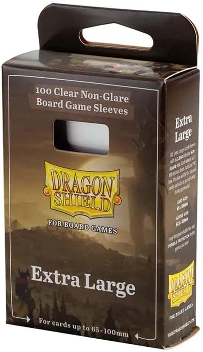 Dragon Shield: Board Game Sleeves: Clear Non-Glare: Extra Large - 1 Pack
