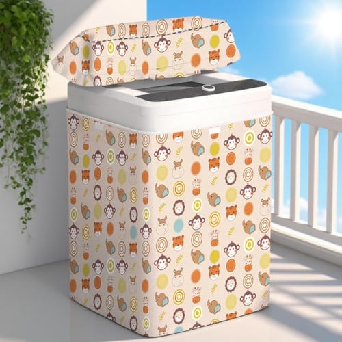 Protector de lavadora portátil oxford impermeable funda para electrodomésticos de balcón 2