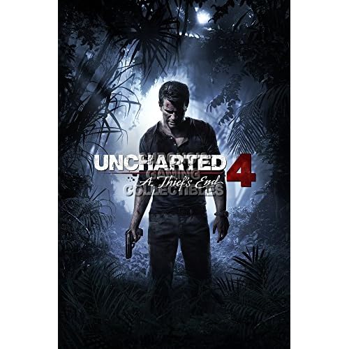 Uncharted CGC Huge Poster GLOSSY FINISH 4 A Thief's End - PS3 PS4 - UCH035 (24" x 36" (61cm x 91.5cm))