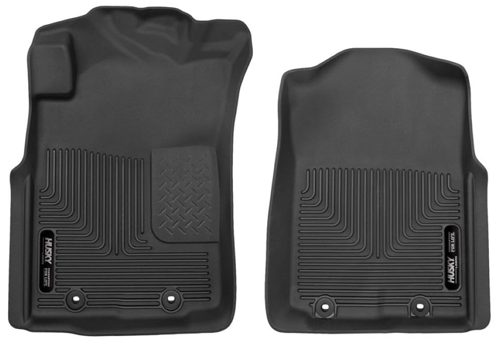 Husky Liners X-act Contour Series | Front Floor Liners - Black | 53701 | Fits 2012-2015 Toyota Tacoma Access/Double/Standard Cab 2 Pcs