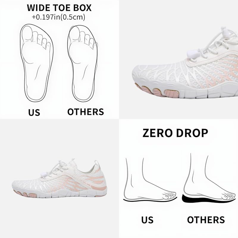 Grounding Barefoot Shoes with Copper, White, US Men 10/10.5, Women 12/12.5, EU 43, Flexible2