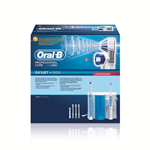Oral-B Professional Care OxyJet +1000 - Cepillo de dientes eléctrico recargable + irrigador bucal