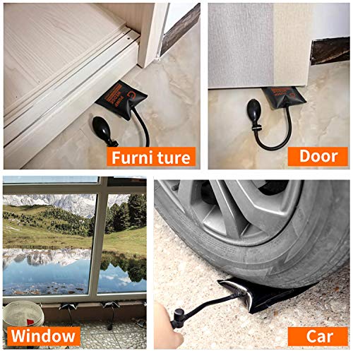 Air Wedge Bag Pump,Air Wedge Pump Alignment Tool,Commercial Inflatable Air Wedge Pump Bag Tool,Hand Precise Alignment and Leveling for Home Use Door Window - Image 6