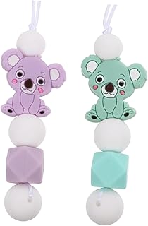 Toyvian 2 Pçs Pingente Mastigável Brinquedos Do Bebê Brinquedos Infantis Kidcraft Playset Brinquedo Do Miúdo Brinquedos Para Bebês Pingente Fecho Para Colar Crianças Playset Brinquedo Da