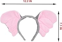 Vista 86 de HODRME - Diadema de orejas y cuernos de animales de felpa, para Halloween, Navidad, festival, fiesta temática de animales, cosplay, o disfraz