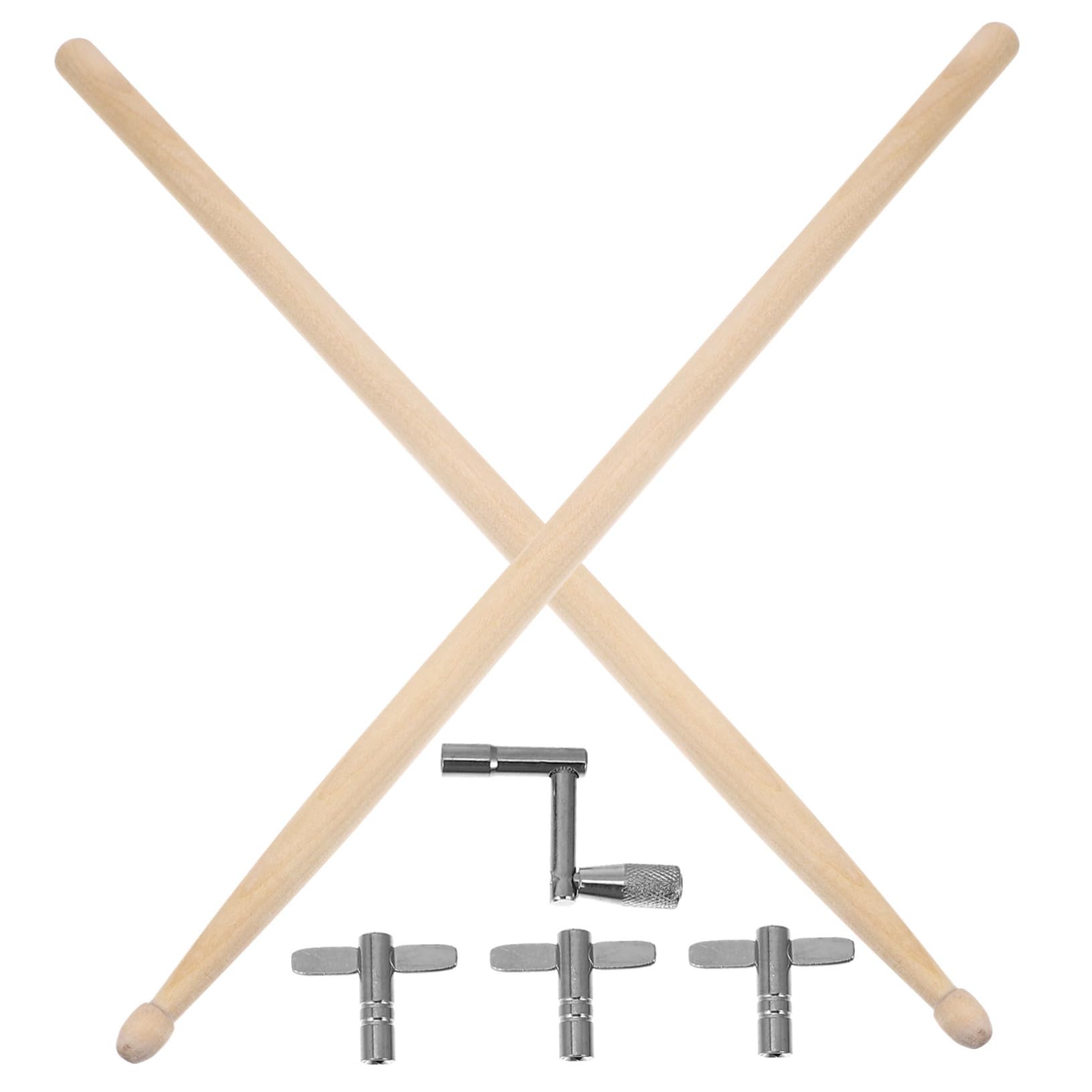 GOOHOCHY Drum Tuner Tool Set Metal Drum Key Drum Tuning Wrench Drum Sticks Snare Drum Accessory