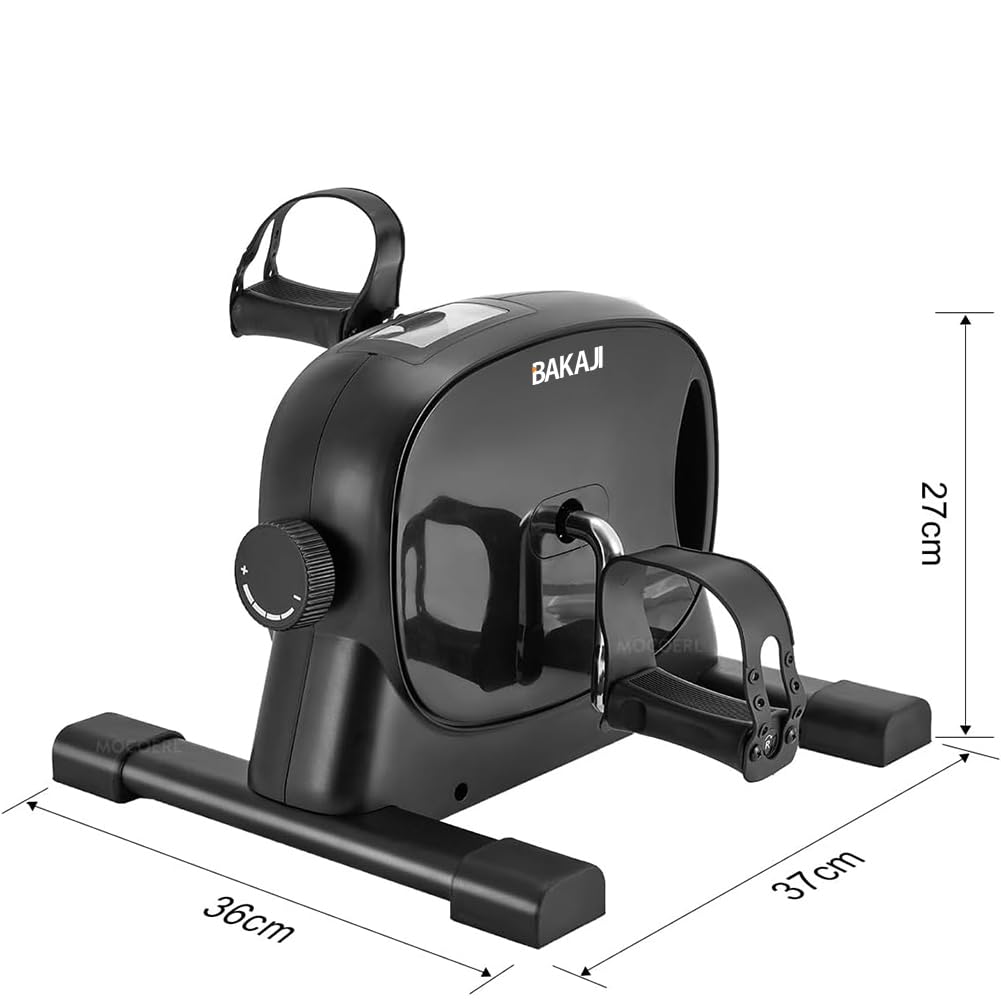 BAKAJI Pedaliera per Allenamento Braccia e Gambe, Cyclette Cycle Bike da Ginnastica Passiva, Ideale per Riabilitazione, Anziani, Fitness, Esercizio Fisico, Palestra