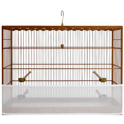 Capa Forro de Gaiola Tecido Voal Anti Sujeira Número 6 Ajustável Premium para Gaiolas Coleira Pixarr