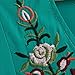 Asher White Mexican Embroidered Peasant Dressy Tops Blouses (One Size, Beige)