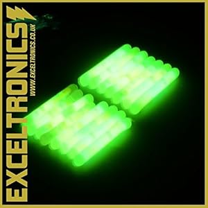 Glow de Mer gros flotteur Pêche à la carpe Fluo pointe de nuit Lumières poisson 25 x 25 x 25 (sans boîte incluse)