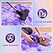 Super Fluffy Rug for Bedroom, 4x6 Shag Fuzzy Area Rug for Living Room Bedroom, Plush Soft Carpet for Girls Boys Kids, Non Slip Throw Rugs for Dorm, Modern Home Decor Aesthetic, Tie-Dyed Purple