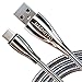 MAGNITTO GEN2 Magnetic USB Charging Cable, Nylon Braided Cord Premium and Durable with High Speed Data Transfer (5ft, 2-Pack, Interchangeable with GEN2 Charger Cable, Silver)