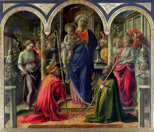 Tableau le Retable Barbadori Toile Murale Fra Filippo Lippi Habillage Grand Mur Vide Bureau