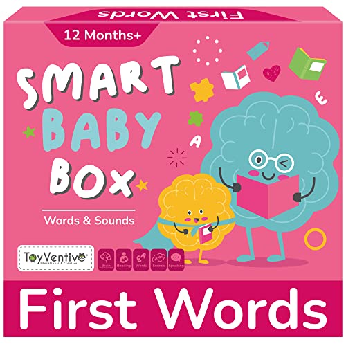 Image of TOYVENTIVE Smart Baby Box for Girl - Educational Developmental Learning Toys for 1 + Year Old, Montessori Toddler Busy Book, Toddler Flash Cards, Baby Board Books, First Birthday Gifts for Girl