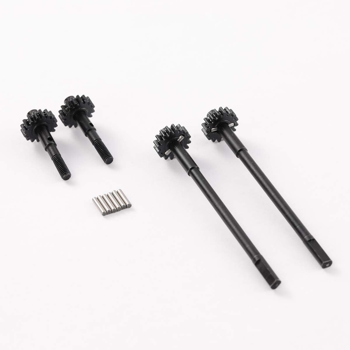 Hardened Steel Straight Shaft Rear Portal Axle Drive Shaft for SCX10 II RC Crawler Upgrade Parts (Rear)