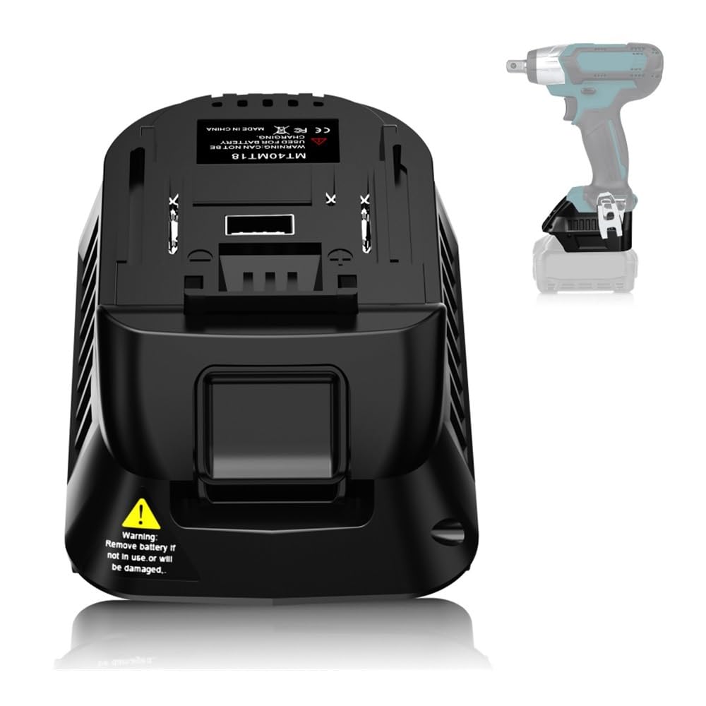 Conversión de batería de Iones de Litio de 40V a Compatible con batería de Iones de Litio de 18V Makita, Herramienta eléctrica inalámbrica, convertidor Adaptador de batería MT40MT18
