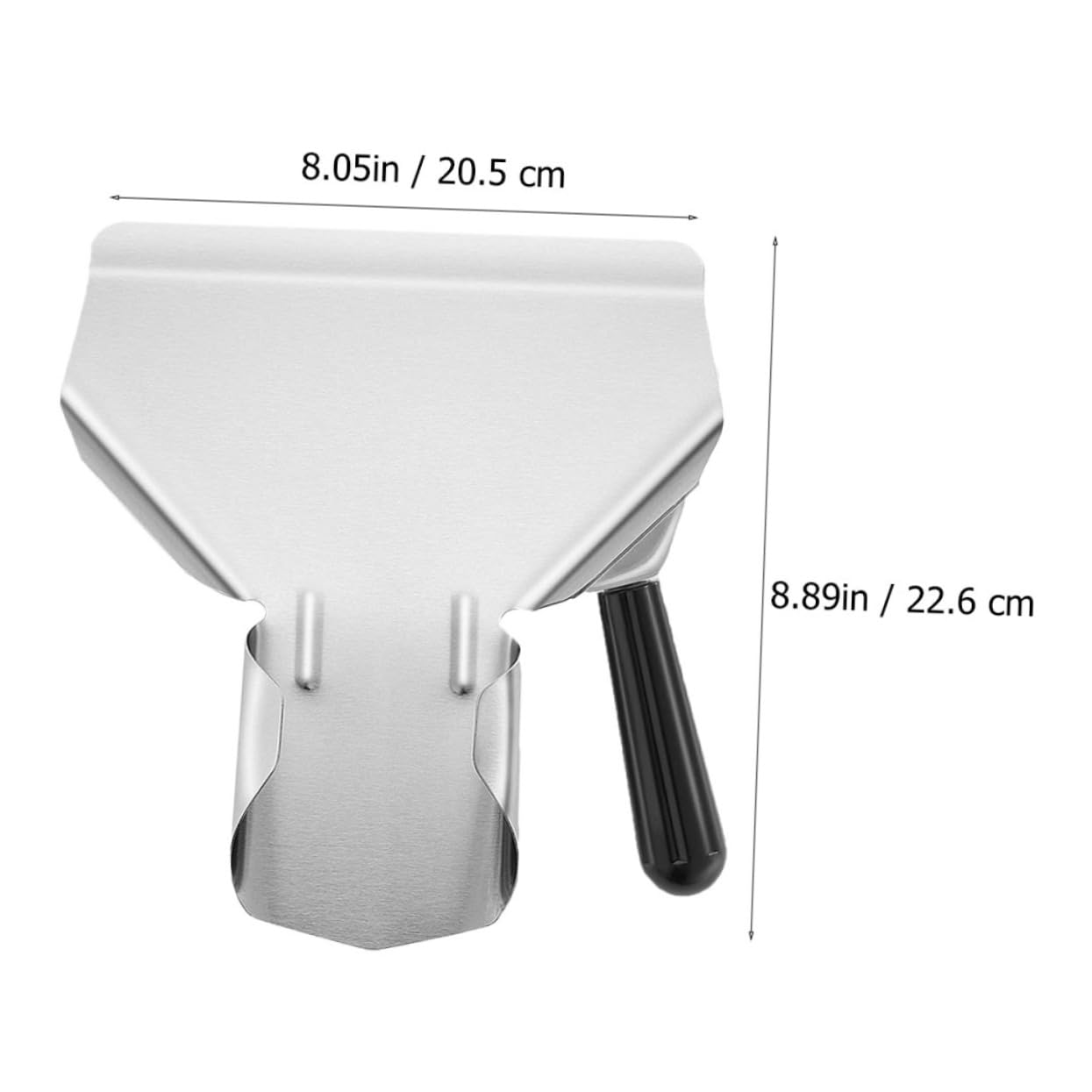 IMIKEYA Paletta in Acciaio Inossidabile Leggera e Facile da Pulire per Imballaggio Farina e Noci, Utensile da Cucina per Uso Domestico e Ristoranti