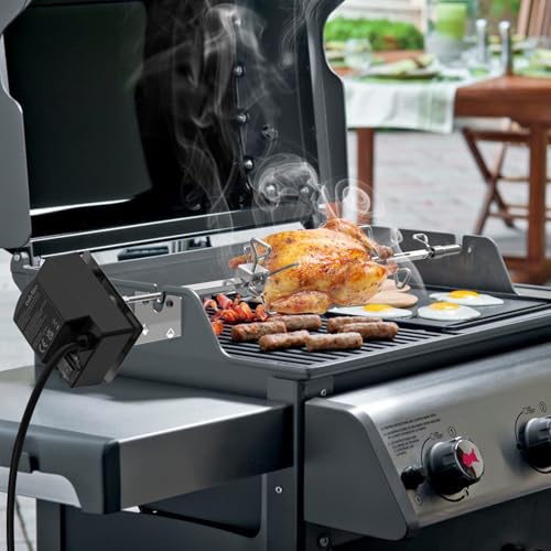 onlyfire Edelstahl Grillspieß Set für Weber Spirit I & Spirit II 200/300 Serie Gasgrill, inkl. 2X...