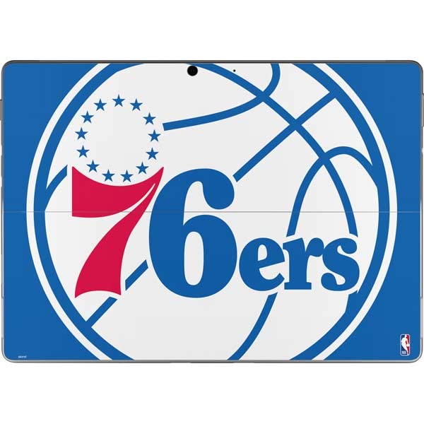 Skinit Tablet Decal Skin Compatible with Surface Pro 8 - Officially Licensed NBA Philadelphia 76ers Large Logo Design