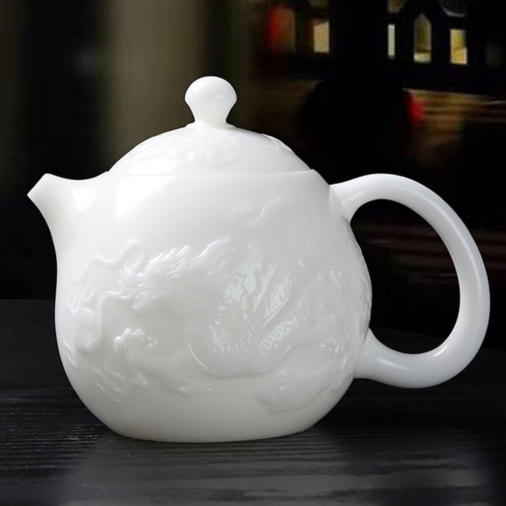 Ceramiczny dzbanek do herbaty, zestaw do herbaty Kung Fu z wbudowanym filtrem, idealny do parzenia i serwowania herbaty, elegancki design dla entuzjastów herbaty
