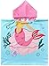 JFAN Kapuzen Handtuch Bade Kinder Strand Cartoon Animiert Kapuzenponchos Schwimmen Bademantel Multi-Stil Sonnenschutz Badetuch Für Jungen Und Mädchen Von 2-10 Jahren Blaue Meerjungfrau