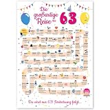 Geschenk 63. Geburtstag Frau Lustig - Karte zum 63 Geburtstag Mann 63 Jahre