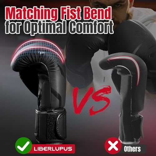 Liberlupus DE-YDJS-0319-3060 Boxing Training Gloves For Men & Women, Sparring Punching Gloves, Heavy Bag Workout Gloves thumb #2